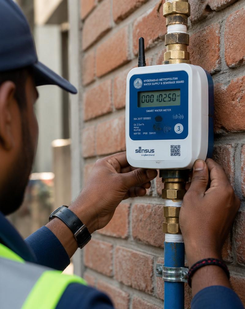 Smart water meter installation